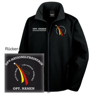 DPV-Nationaltrainer Softshell-Jacke schwarz / Autorisierung erforderlich