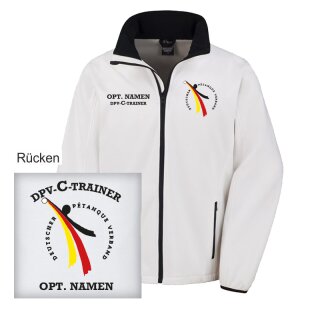 DPV-C-Trainer/in Softshell-Jacke weiß