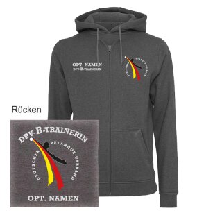 DPV-B-Trainer ZIP-Hoodie charcoal