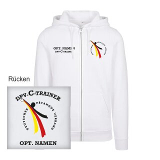 DPV-C-Trainer ZIP-Hoodie weiß